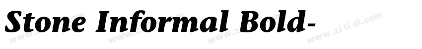 Stone Informal Bold字体转换 Stone Informal Bold字体转换